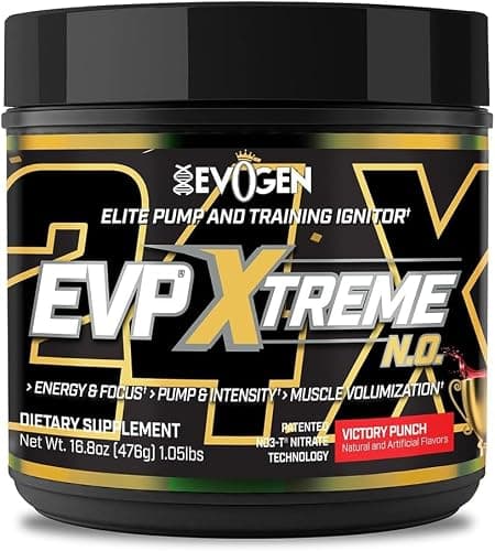 Evogen EVP Xtreme NO - Pre Workout Powder for Men & Women | Sugar Free Preworkout with Beta Alanine, Creatine, and Caffeine for Energy & Pump | Victory Punch | 40 Servings - Image 1