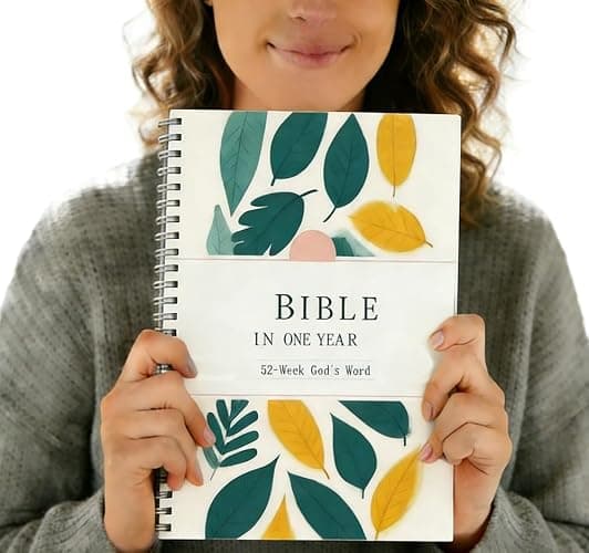 The Bible in a Year/52-Week Guided Bible Study & Daily Reading Plan/Spiritual Companion Journal for Adults Teens Notebook (11 * 8.5 inch) thumbnail 3
