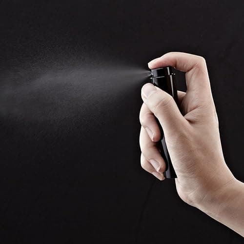 LISAPACK 8ML Atomizer Perfume Spray Bottle for Travel, Empty Refillable Cologne Dispenser, Portable Sprayer (Matte Black) thumbnail 3