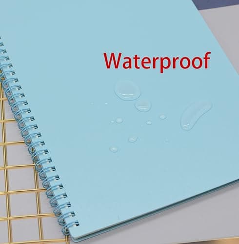 Yansanido Spiral Notebook, 4 Pcs 8.3 Inch x 5.9 Inch A5 Thick Plastic Hardcover 7mm College Ruled 4 Color 80 Sheets -160 Pages Journals for Study and Notes (4) thumbnail 5