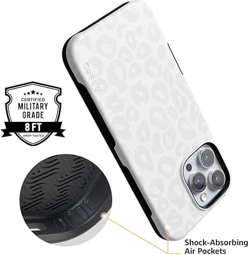 Casely iPhone 16 Pro Max Case | Into The Wild | White Snow Leopard | Bold Protective Case Design | Compatible with MagSafe thumbnail 5