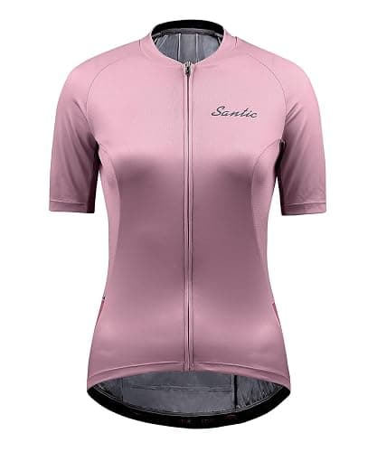 Santic Women's Cycling Jersey Short Sleeve Biking Shirt Full Zip Tops with 3 Pockets Breathable Quick Dry thumbnail 6