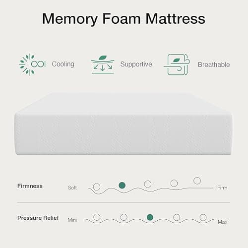 Novilla Queen Size Mattress, 14 inch Gel Memory Foam Mattress, Queen Mattresses for Cooling Night Sleep & Pressure Relief, CertiPUR-US Certified thumbnail 8