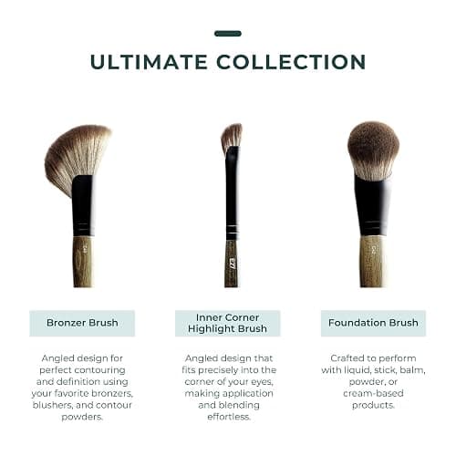 Rose and Ben Beauty E27 Inner Corner Highlight Brush | Angled Design for Precise Application | Cruelty-Free Bristles thumbnail 6
