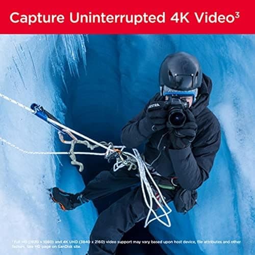 SanDisk 64GB Extreme PRO SDXC UHS-I Memory Card - C10, U3, V30, 4K UHD, SD Card - SDSDXXU-064G-GN4IN thumbnail 4