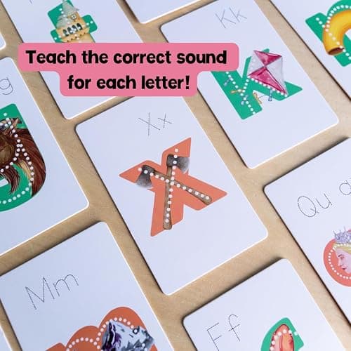 Lit Letters Phonics Flashcards - Kindergarten ABC Sounds & Word Building thumbnail 4