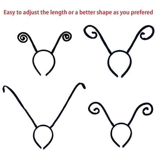 Liatunou Butterfly Antenna Headband Ladybug Antenna Headpiece Moth Hairband for Halloween Costume Accessories Party thumbnail 2