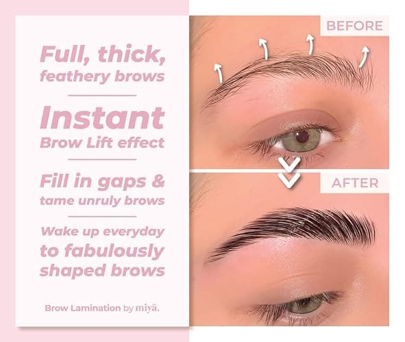 MIYA LASH 2 in 1 Lash Lift & Brow Lamination Kit | Instant Fuller Eyebrows, Eyelashes | Salon Result lasts 8 weeks | Professional LVL, Perm, Laminate with Silicone Shields, Lash Picks thumbnail 3