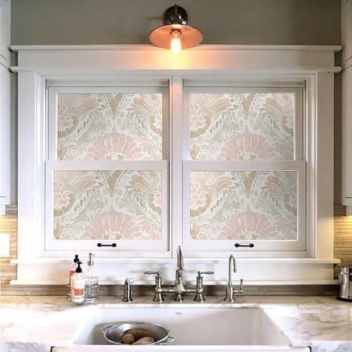 Yzogbry Boho White Pink Damask Watercolor Geometric Peel and Stick Wallpaper Wall Decor Self Adhesive Wall Paper Stick on Easy Peel Off Contact for Renter Apartment thumbnail 4