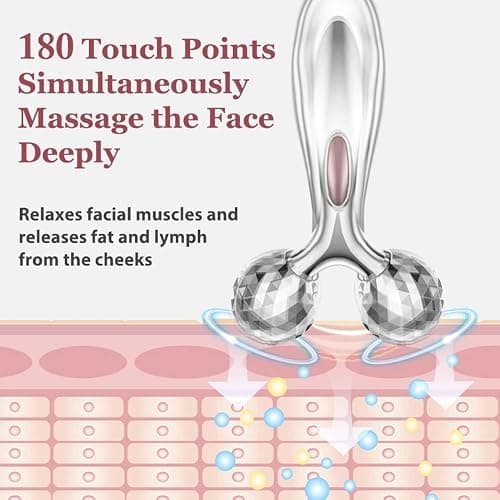 Lanfixilly Stainless Steel Gua Sha and Face Roller Set, Facial Tool for Face Sculpting, Metal Skin Care, Massager for Women thumbnail 5