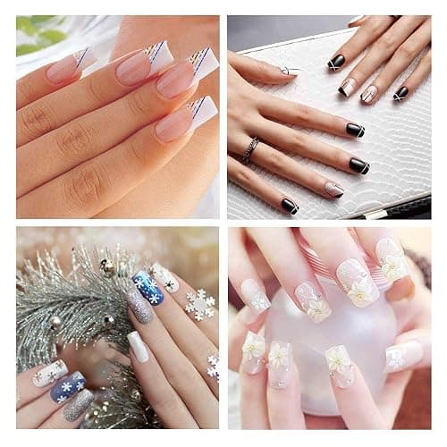 WJIASI Natural False Nails Oval French Acrylic Nails Artificial Nails Tips for Girls Women Natural Color (500 Pieces,10 Sizes) thumbnail 2