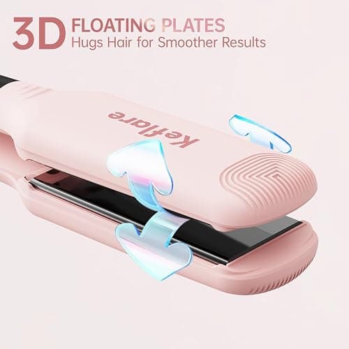 Keflare 1.7-inch Hair Straightener, Fast-Heating Flat Iron with 7 Adjustable Temperature Settings and Dual Voltage Auto-Adjustment, Suitable for Home and Global Travel thumbnail 6