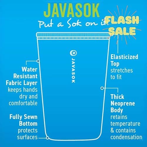 Sok It JavaSok Iced Coffee & Cold Soda Insulated Neoprene Cup Sleeve (Cowgirl Couture, Small: 16-20oz) thumbnail 4