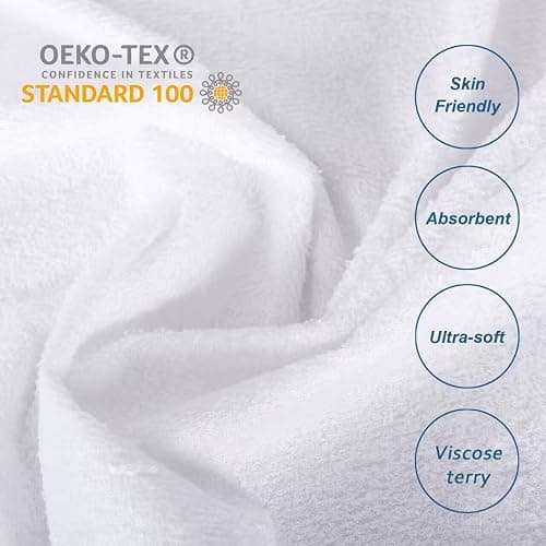 Twin XL Mattress Protector Cover Cooling,Extra Long Twin Waterproof Viscose Terry Mattress Protector for College Dorm Room Essentials,Soft and Noiseless,Deep Pocket Fits Up to 14 Inch Mattress thumbnail 4