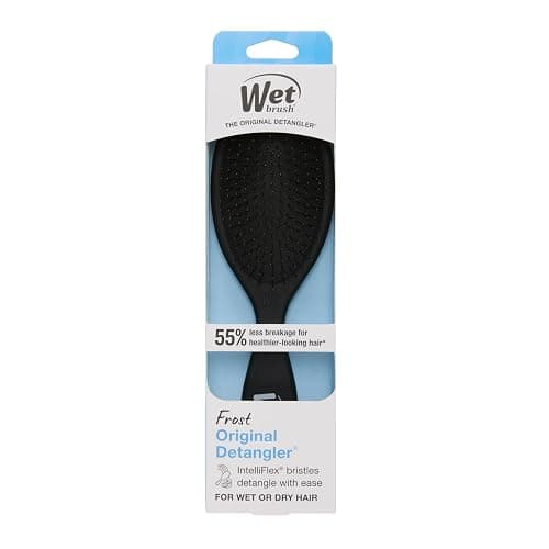Wet Brush Original Detangler Hair Brush, Black Frost - Ultra-Soft IntelliFlex Bristles - Detangling Brush Glides Through Tangles For All Hair Types (Wet Dry & Damaged Hair) - Women & Men thumbnail 5