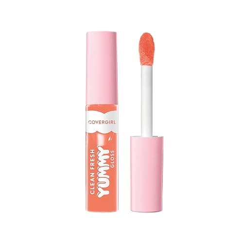 COVERGIRL Clean Fresh Yummy Lip Gloss, Sheer, Natural Scents, Vegan Formula - My Main Squeeze - Image 1