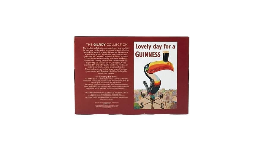 Guinness 20oz Tulip Pint Glass – Flying Toucan & Tortoise Design – 2 Pack | Official Merchandise Vintage Irish Pub Barware thumbnail 7