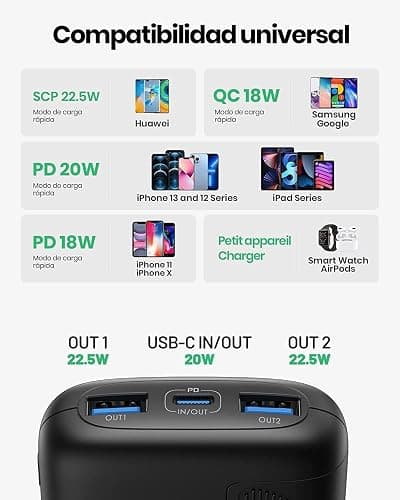 INIU Power Bank, 22.5W Fast Charging 10000mAh Battery Pack USB C Input&Output Portable Charger, PD3.0 QC4.0 Mini Portable Battery Bank USB C with Holder for iPhone 13 12 Pro Max Samsung S21 iPad Pro thumbnail 5