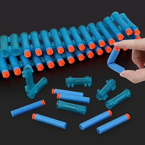 FEIDAMA Gatling Toy Gun for Kids, Soft Foam Bullets, 10-13m Range, 60 Darts, 360 Rotation, Blue thumbnail 7