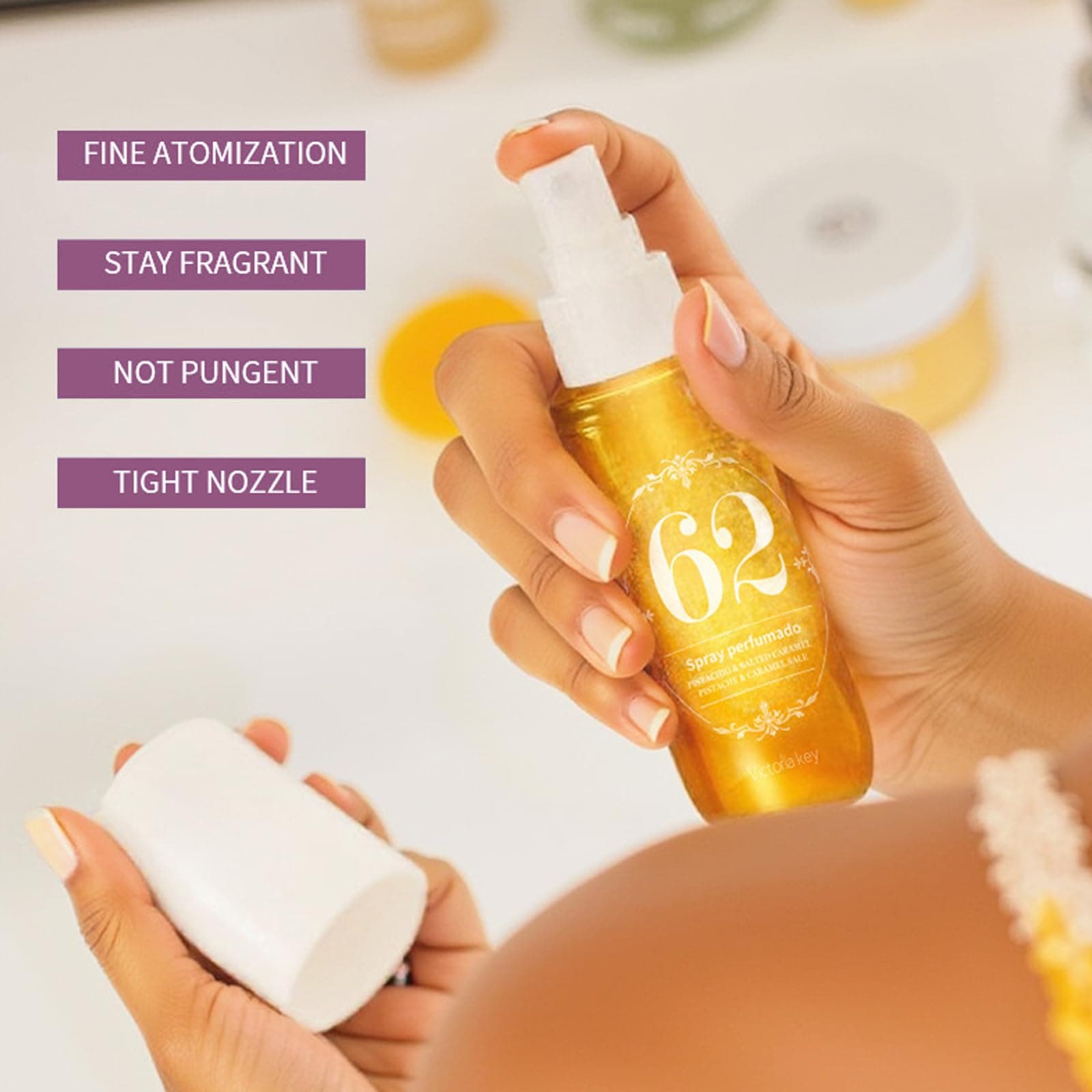Homiliky 4pcs Hair & Body Fragrance Mist Set | Long-lasting Fruity Perfume for Women | Eau De Parfum Gift Bundle (Ocean Air, Vanillawoods & More) 90mL/3.0 fl oz. thumbnail 5