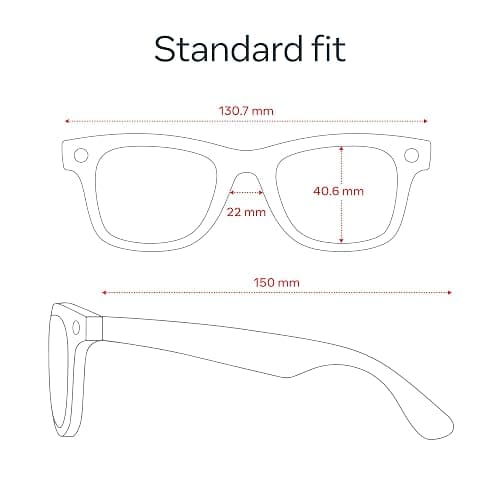 Ray-Ban Meta (Gen 2), Wayfarer Large, Matte Black | Smart AI Glasses for Men, Women — 2x Battery Life — 3K HD Resolution — 12 MP Ultra-Wide Camera, Audio, Video — Transitions® Grey Lenses thumbnail 6