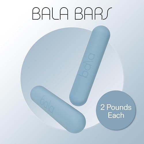 Bala Bars Dumbbell Set for Women & Men - Set of 2 Bars Designed for Walking, Strength Training, HIIT, Boxing & Aerobics - Hand Weights for Working Out at Home thumbnail 2