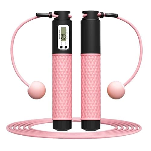 Skipping Rope with Counter, Skip Rope with LED Display, Workout Equipment Non-slip Handle for Women Men Adult Kids-Jump Rope For Exercise Fat burning Workout Home or Gym personal Training Rope - Image 1
