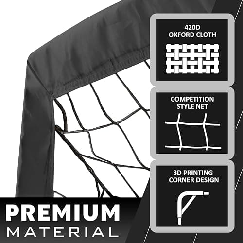 RUNBOW Portable Soccer Net for Backyard, Foldable Soccer Goal for Kids and Adults Outdoor Training Practice Equipments with Carry Bag for Christmas Day Gifts thumbnail 3