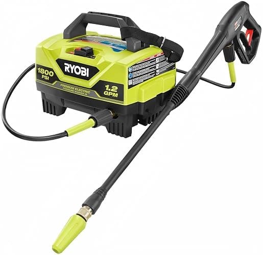 RYOBI 1800 PSI Electric Pressure Washer Lightweight, Portable Design (Renewed) - Image 1