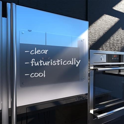 Acrylic Note Board Refrigerator Dry Erase Board Magnetic Clear 15”x11 Includes 4 Dry Erase Markers thumbnail 8