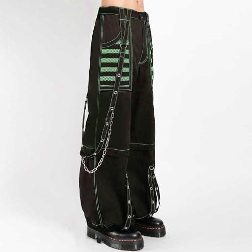 Women Emo Goth Baggy Pants Hip Hop Jeans Y2K Punk Scene High Waisted Wide Leg Denim Pants Streetwear thumbnail 4