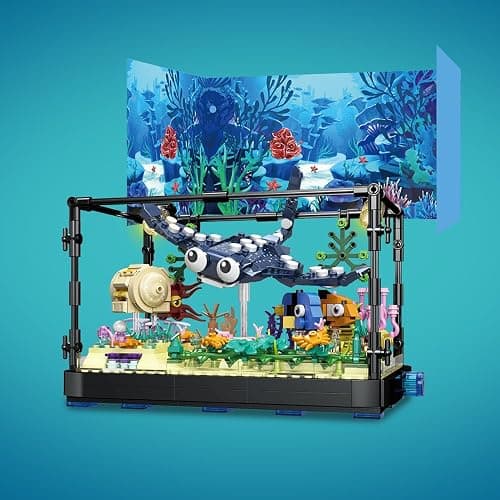 RiceBlock Fish Tank Aquarium Building Sets Holiday Toy, Ocean Theme Construction Toys, Educational STEM Creative Gift for Kids Ages 8-12 Boys and Girls, Ideal Gift for Christmas and New Year，889PCS thumbnail 4