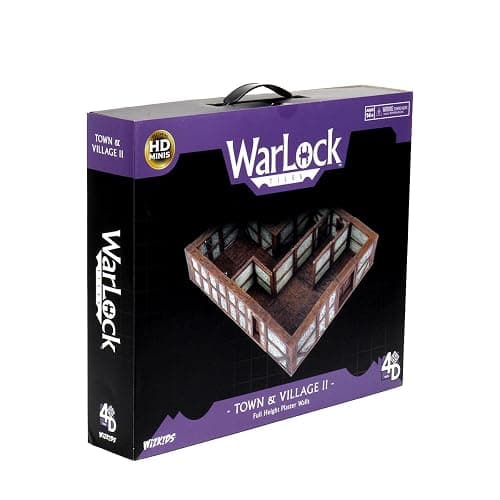 WizKids Warlock Tiles: Base Set – Town & Village II Full Height Plaster Walls thumbnail 3