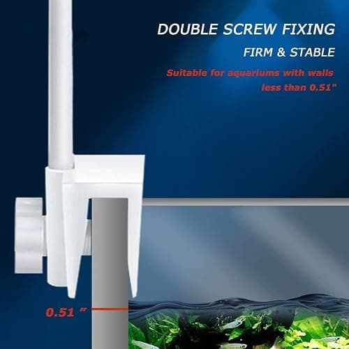 LED Aquarium Light Full Spectrum Clip Fish Tank Light Plants Light 360° Adjustable 2 Light Bar Super-Bright 8W Suitable for 20-40 Gal Fish Tank thumbnail 8