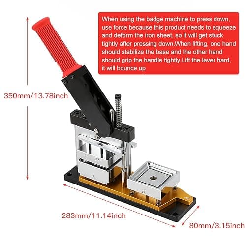 2x2inch Square Fridge Magnets Badge Maker Machine DIY Photo Refrigerator Sticker Magnet Press Machine+Paper Cutter+100pcs Materials thumbnail 2