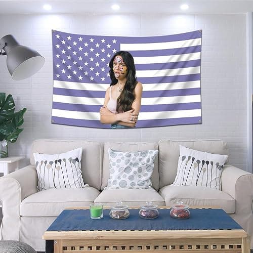 Molleng Olivia Flag Rodrigo purple Tapestry (3x5ft,Heavy Duty, Durable 150D Polyester) Brass Grommets Banner For Outdoor Garage Dorm Room thumbnail 2