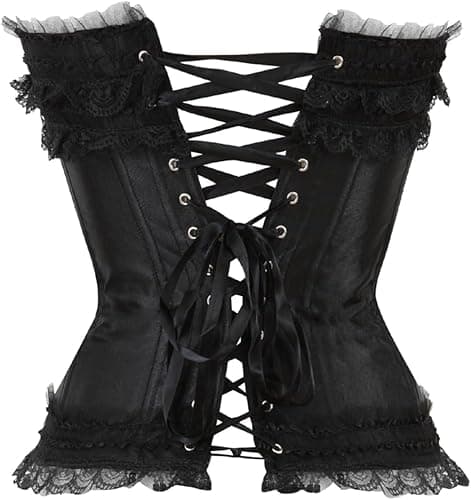 ADELCE Plus Size Corset Top for Women Bustier Lace up Gothic Lingerie Burlesque Costume Dress thumbnail 2