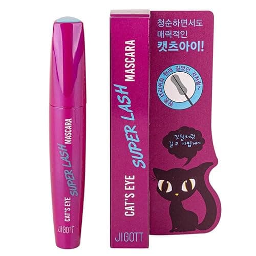 Jigott Cat's Eye Super Lash Mascara 0.42oz/12g - Long Lashes for Feminine and Charming Look (Super Lash Mascara) - Image 1