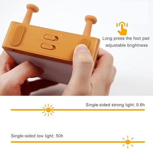 QANYI Cute Night Light Toast Bread LED Night lamp with Rechargeable, Portable Bedroom Bedside Bed lamp Christmas Gifts Ideas for Tween Teenage Teenager Teens Girls Boys Women thumbnail 5