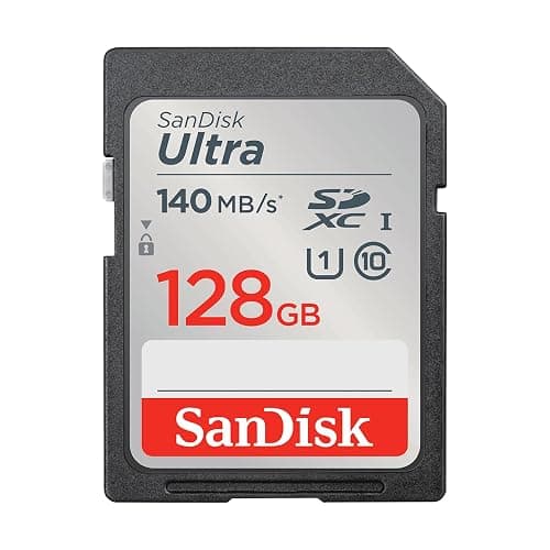 SANDISK 128GB Ultra SDXC UHS-I Memory Card - Up to 140MB/s, C10, U1, Full HD, SD Card - SDSDUNB-128G-GN6IN | Up to 140MB per S Read, Full-HD Video, 10-Year Limited Warranty - Image 1
