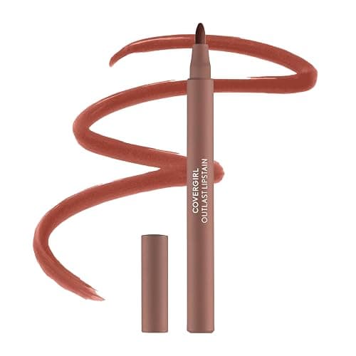 Covergirl Outlast Lipstain, 72 Iconic Darling, Smooth Application, Precise Pen-Like Tip, Transfer-Proof, Satin Stained Finish, Vegan Formula, 0.06oz - Image 1