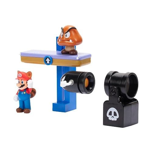 Super Mario Nintendo 2.5" Switchback Hill Diorama Set thumbnail 3