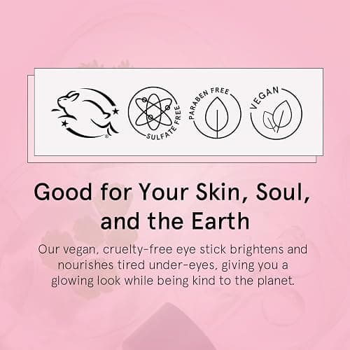 grace & stella Under Eye Brightener Balm Stick - Travel Essentials - Caffeine Eye Cream for Dark Circles, Puffiness, Wrinkles - Vegan Moisturizer Stick with Niacinamide, Hyaluronic Acid (0.13oz/3.5g) thumbnail 7