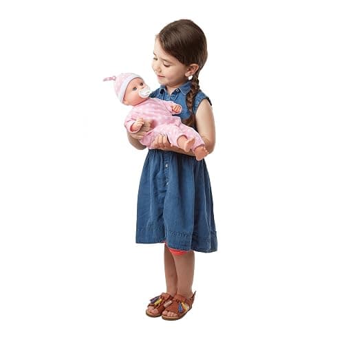 Melissa & Doug Luke & Lucy Twin Toy Baby Dolls I Twin Dolls Boy and Girl |Baby Doll Accessories I Pretend Play I Age 18 Months to 5 Years I Babydolls for Girls | Gift for Girls and Boys thumbnail 9