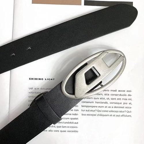 EMMIOL Y2K Women Belts for Jeans, Ladies Leather Belt Trendy Goth Star with Silvery Buckle, Waist Belt Punk for Dress thumbnail 4