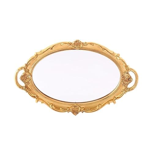 XPXKJ 7 Inch Vintage Heart Mirror - Elegant Desk Makeup Mirror with Double Sided 360 Degree Rotation Vanity Mirror for Coquette Room Decor (Beige 1pcs) - Beige thumbnail 10