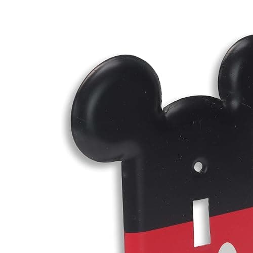 Disney Mickey Mouse Metal Light Switch Plate - Mickey Mouse Switch Plate Decoration for Kids' Bedroom, Play Room or Movie Room thumbnail 5