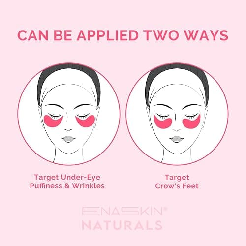 Under Eye Patches for Dark Circles: Caffeine Gel Masks for Puffiness Undereye Bags Wrinkles - Instant Brightening Moisturizing Skin Treatment Pads - Gift for Mom Traveler Night Worker, 30 Pairs (Pink) thumbnail 3