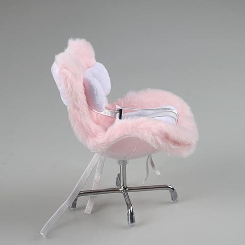 Doll Car Seat Compatible with Labubu, Chair for 3–8 inch Dolls - Adjustable Safety Strap, Air Vent Clip & Desktop Stand, Soft Cushion, Cute Car Ornament Gift for Collectors & Fans (Pink) thumbnail 5