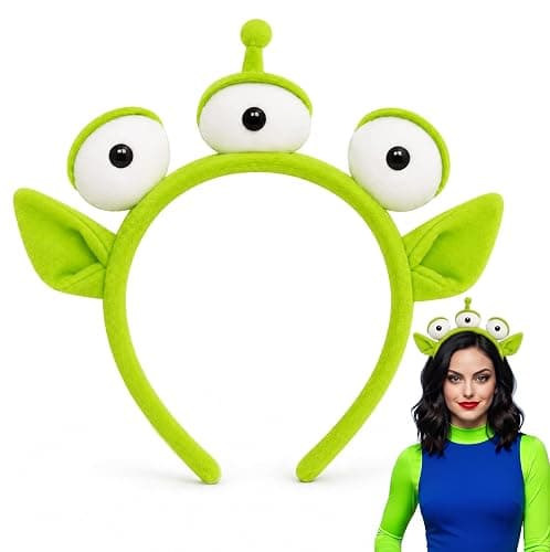 UV-BANS Alien Headband for Alien Costume Women Men & Adult, Halloween Headband Alien Ears Party Cosplay Costume Accessories - Image 1